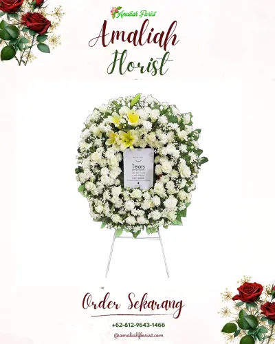 Krans Bunga Duka Cita di Lepo-lepo